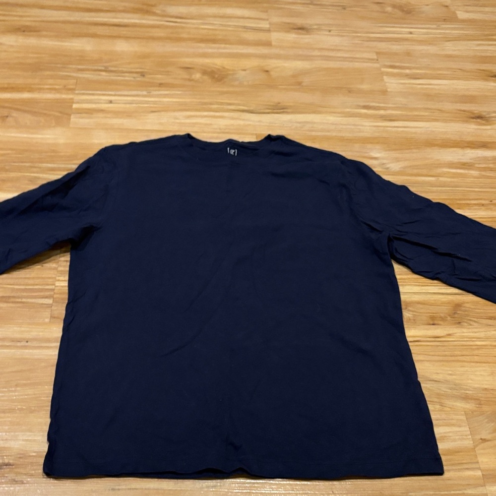 George Men's Deep Blue Long Sleeve Shirt